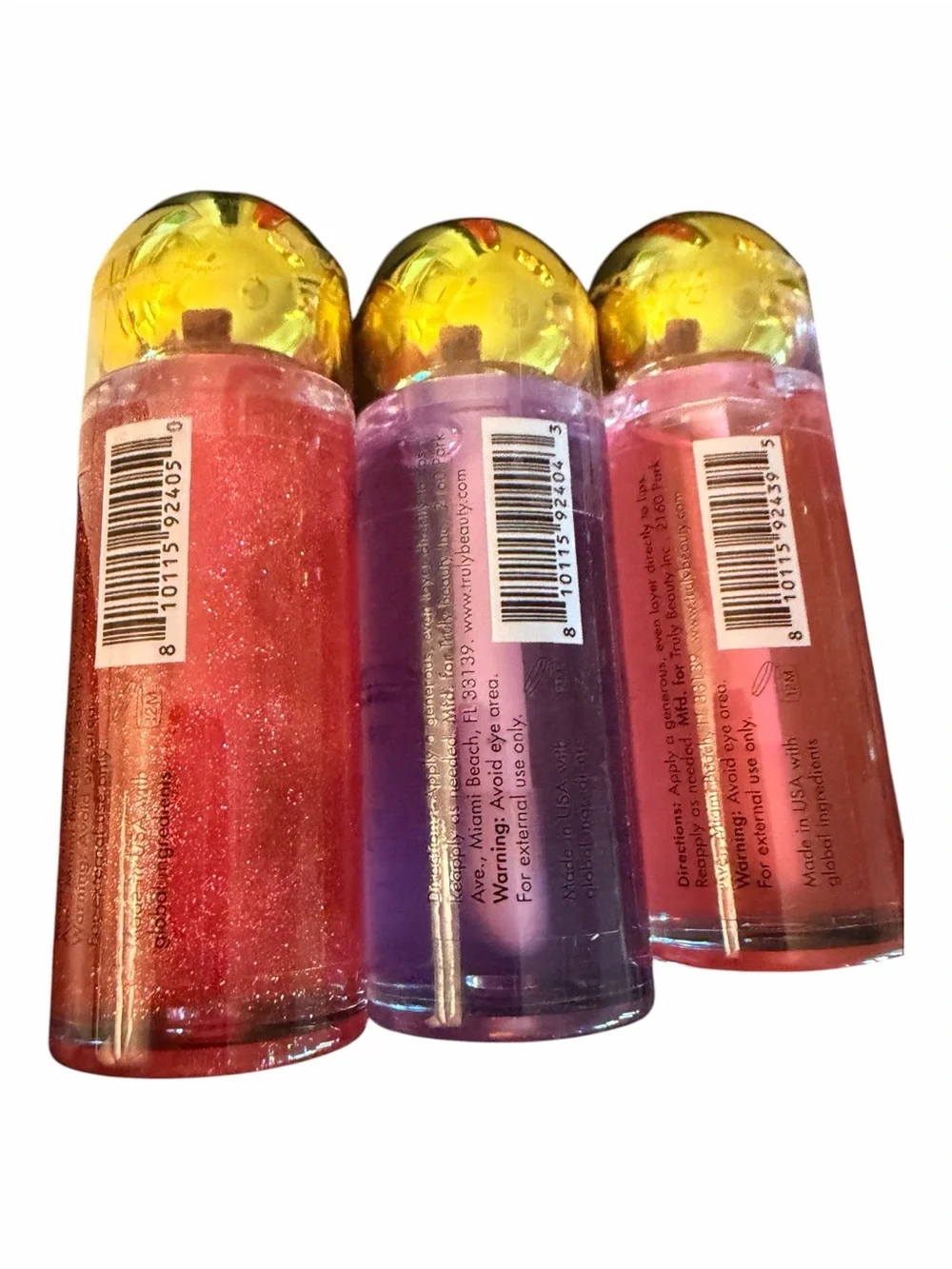 Truly Beauty Luxury Lip Oil Cherry Baby, Glazed Donut or Soft Serve NEW